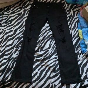 Fredd Marshall Black Ripped Skinny Jeans